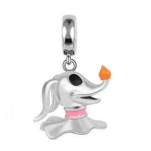 🎆LINX DISCOUNTINUED Silver Zero  Nightmare Before Christmas Bracelet Charm